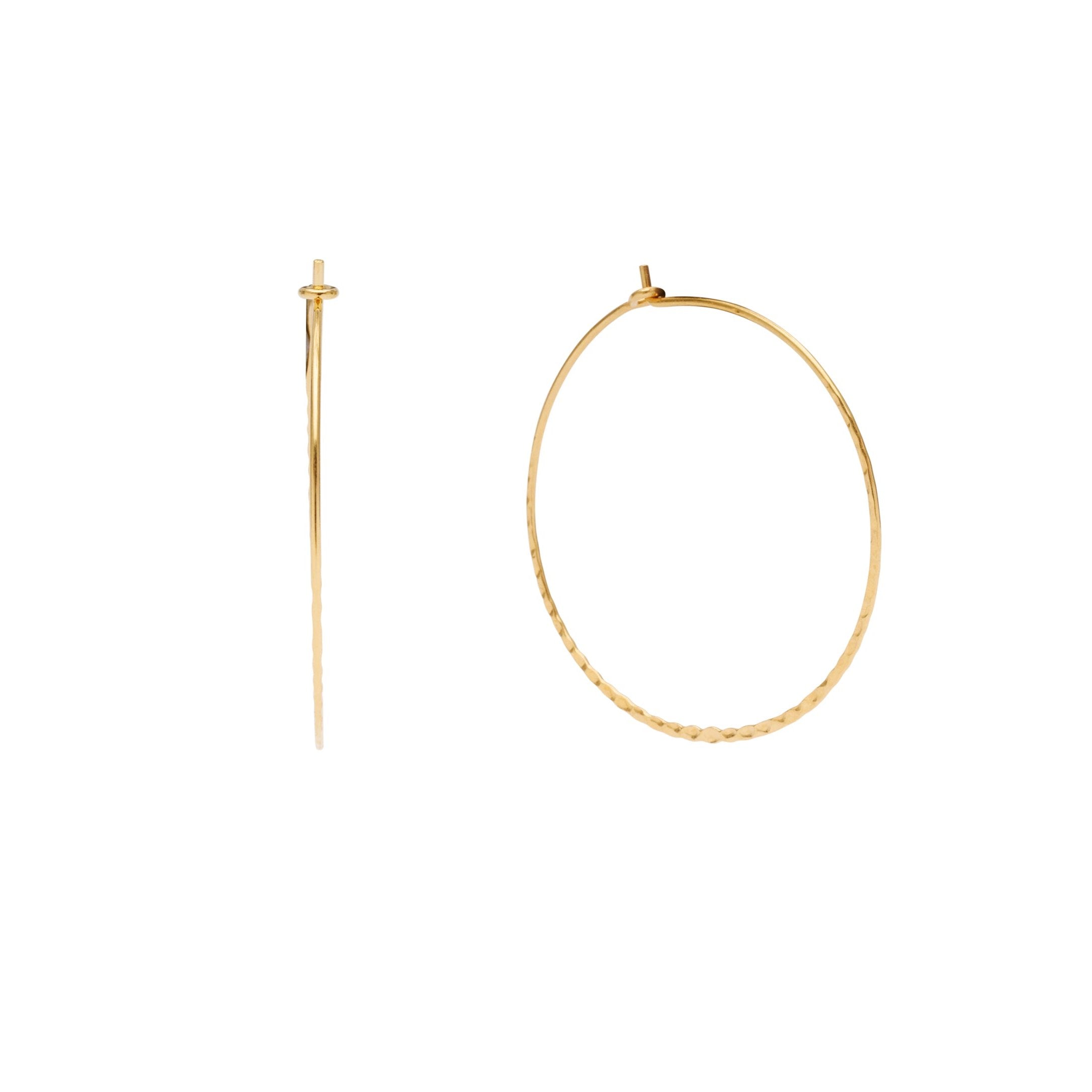 Alma hoops, stor - forgyldt